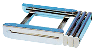 Allpa Stainless Steel Telescopic Bathing Ladder For Mounting Under A Transom Platform, 3-Steps - 494020 72dpi - 494020