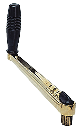 Allpa Polished-Bronze Winch Handle 'Classic', L=250mm, Weight 1,4kg, Single Grip - 542031 bg - 542031/BG