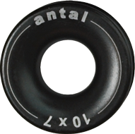 Antal Aluminum Low Friction Ring, D1=10mm, D2=25mm, Ø=7mm, T=12mm, Swl 800kg - 54r1007 72dpi - 54R1007