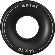 Antal Aluminum Low Friction Ring, D1=14mm, D2=35mm, Ø=10mm, T=15mm, Swl 1600kg - 54r1410 72dpi - 54R1410