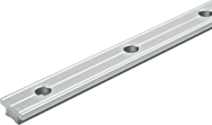Antal Aluminum T-Track 32x6, Cut Out Ø6mm, Hole Spacing 100mm (Silver Anodized) - 602112 72dpi - 602112