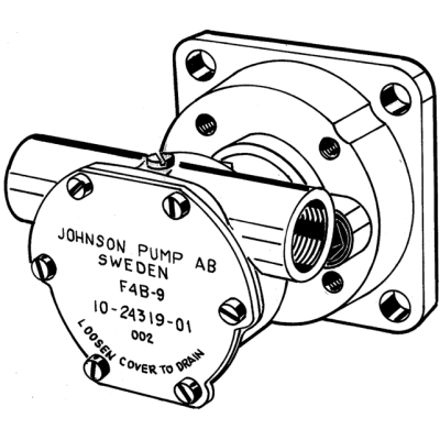 Johnson Pump Self-Priming Bronze Cooling-Impeller Pump F4b-9 (Ruggerini Mm351, Bukh) - 6610352411 72dpi - 6610352411