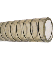 allpa Transparent PVC hose with steel spiral inlay