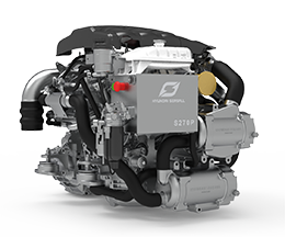Hyundai Marine Diesel Engine S270p Turbo & Intercooler, Bobtail, 270hp, 12v, Dynamo 150a - 9023280 - 9023280