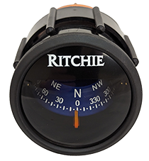 Ritchie Compass Model 'Ritchie Sport X-23BU', Dash Mount Compass, 12v, Dial Ø50,8mm/5°, Blue - 9067117 - 9067117