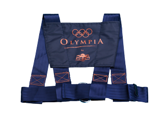 Allpa Safety Harness 'Olympia' With Stainless Steel Buckle And Ring, Breast Size 800-1200mm, Navy - B1480120 01 72dpi - B1480120