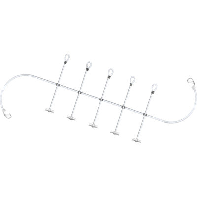 Allpa Mainsail Centipede, L=2000mm, Ø8mm - C0708180 72dpi - C0708180