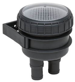 Allpa Plastic Cooling Water Strainer Ø19-25mm, With Mounting Frame & Transparent Cover 150l/Min - Filter 1 1 - 483600