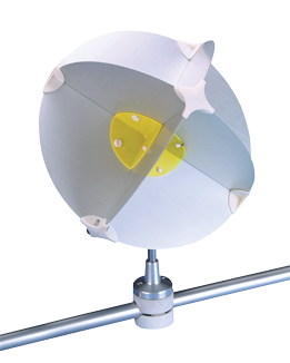 Allpa Aluminum Clamp Radar Reflector 'Navy Star' For Railing, Ø22-28mm - L3404012 72dpi - L3404012