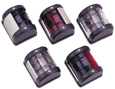 Allpa Led Navigation Light, Portside, 12v, Led 0,54w, Black Plastic Housing With Red Lens - L4400125 72dpi - L4400125