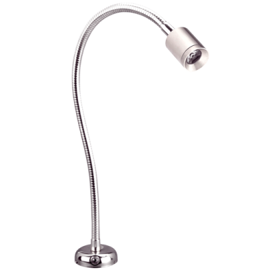 Allpa Flexible Led Chart Light, Chromed Brass, 8-30v/1,2w, Led 1x 1w, Warm White, With Switch - L4401325 72dpi - L4401325