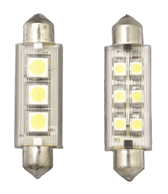 Allpa Led Bulb, Festoon Type, 12v, 0,5w, 42x12mm, Light Color: Warm White - L8000009 72dpi - L8000009