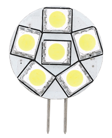 Allpa G4 Led Bulb, Side Pin, Ø23mm, 6x0,3w (1,8w)/10-30v, Warm White - L8000014 72dpi - L8000014
