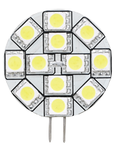 Allpa G4 Led Bulb, Side Pin, Ø31mm, 12x0,2w (2,5w)/10-30v, Warm White - L8000016 72dpi - L8000016