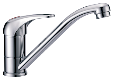 Allpa Chromed Plated 1-Handle Mixer Tap, With Swivel, Connection 3/8", 140x78x113mm - N0114201 72dpi - N0114201
