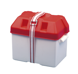 Allpa Battery Box Plastic Dimensions 270x180x200mm (White With Red Cover) - N0138120 72dpi - N0138120