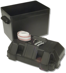 Allpa Battery Box Plastic 'Allpa' Dimensions 285x192x200mm (Black With Black Cover) - N0180121 72dpi - N0180121
