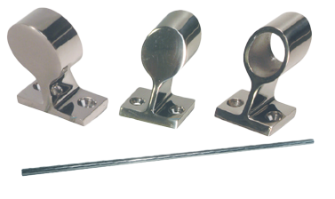 Allpa Stainless Steel Grab Rail Holder Fitting 60°, Ø25,4mm, H=57mm - Naamloos 2 - 9072206
