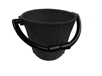 Allpa Pvc Nautical Bucket Black 7,5l; With Pvc Handle - P002 72dpi 1 - P002