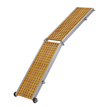 Allpa Aluminum Gangway With Wheels & Wooden Tread, 2-Piece, 260x36cm - S6153200 72dpi 1 - S6153260