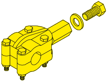 Seastar Kit Steering Clamp Block, H=75mm - Sa27578 72dpi - SA27578