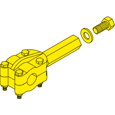Seastar Kit Steering Clamp Block, H=115mm - Sa27579 72dpi - SA27579