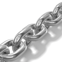 Galvanized Anchor Chain Din766, 10mm, Supplied Per 50m (Price Per Meter) - 001010 02 72dpi - 9001010