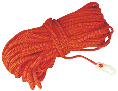 Hollow Floating Braided Rope With Nylon Snap Hook, &Oslash;8mm, L=30m, Orange - 001100 72dpi - 9001100