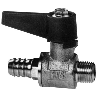 Chromed-Brass Mini-Ball Valve With Hose Pillar 12mm, 1/4", Inner- & Outer Thread - 001134a 72dpi - 9001134A