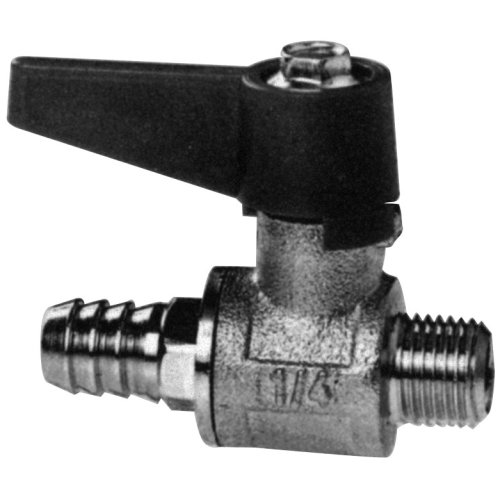 Chromed-Brass Mini-Ball Valve With Hose Pillar 12mm, 1/4", Inner- & Outer Thread - 001134a 72dpi - 9001134A