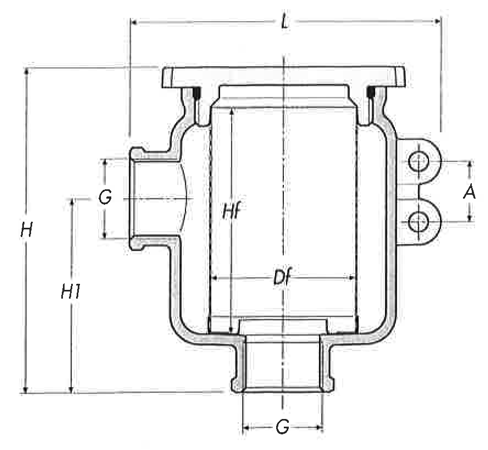 Water Strainer, 3/4" - 001160ddims 72dpi - 9001160D