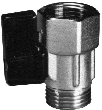 Chromed-Brass Mini-Ball Valve, 1/2", Inner- & Outer Thread - 001596c 72dpi - 9001596C