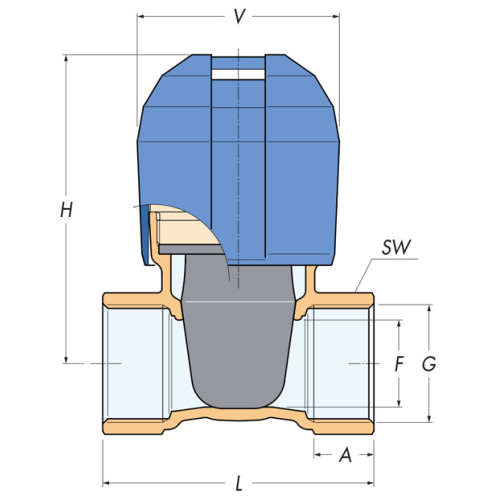 Anti-Lock Safety Valve 2", Bronze Housing, 2-Sided Flow Direction - 002260j 01 72dpi - 9002260J