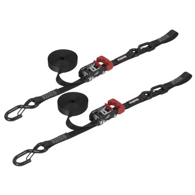 Speedstrap 25 mm Ratchet Tie-down, s-haken en lus, 450 cm, zwart, 2 st. - 00631010 1 - 900631010