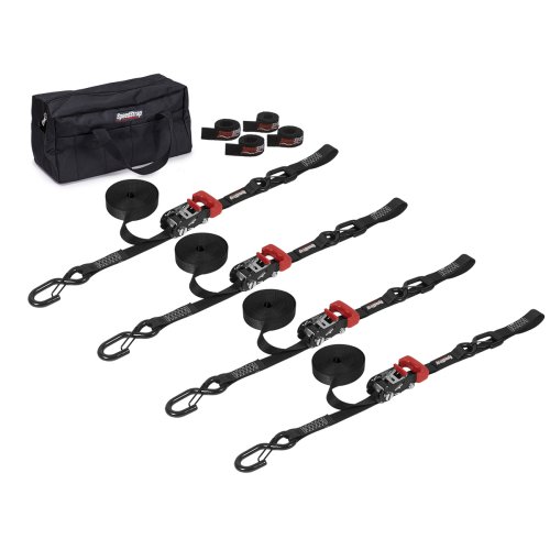 Speedstrap 25 mm Heavy Duty KIT, Ratchet Tie-down, s-haken en lus, 450 cm, zwart - 00631024 1 - 900631024