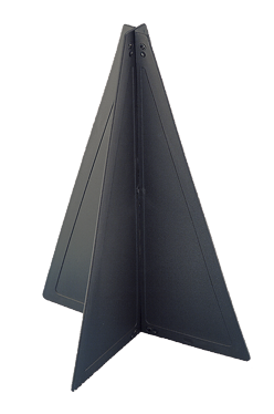 Plastic 2-Piece Cone, 460x330mm, Black - 008004 72dpi - 9008004
