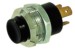 Chromed-Brass Push Button Switch, 20a, Bore &Oslash;21mm - 014849 72dpi - 9014849
