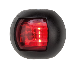 Navigation Light Red, Port, 112.5&deg;, Led 12-24v, Black Housing - 015510 72dp - 9015510