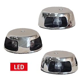 Led Navigation Light, Polished Stainless Steel 304 Housing; 12-24v; Green 112.5&deg; - 015540 totaal - 9015541