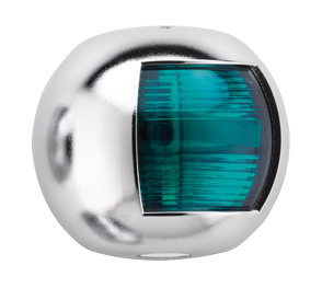 Navigation Light, Chromed Housing; Green, 112.5&deg; - 015551 72dp - 9015551