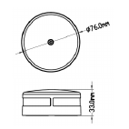 Led Navigation Light, Polished Stainless Steel 304 Housing; 10-30v; Red, 112.5&deg; - 015555 1 - 9015555