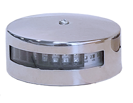 Led Navigation Light, Polished Stainless Steel 304 Housing; 10-30v; Red, 112.5&deg; - 015555 - 9015555