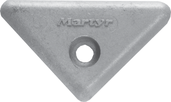 Zinc Anode Volvo Penta Sterndrive, Triangle For 290/290dp/Sx/Dp-X (Oem 872193) - 017038 72dpi - 9017038
