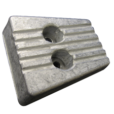 Aluminum Anode Volvo Penta Sterndrive, Transom Shield For Sxa/Dps (Oem 3841427) - 017046a 72dpi - 9017046A