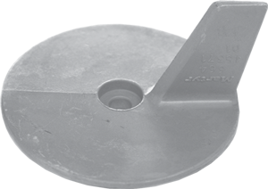 Aluminum Anode Yamaha-/Honda Outboard, Cutdown Skeg (Oem 664-45371-01) - 017100a 72dpi - 9017100A