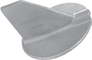 Zinc Anode Yamaha Outboard, Skeg (Oem 6e5-45371-01) - 017105 72dpi - 9017105