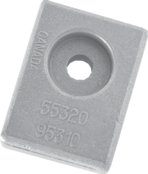 Aluminum Anode Suzuki Outboard, Small Block (Oem 55320-95310) - 017132a 72dpi - 9017132A