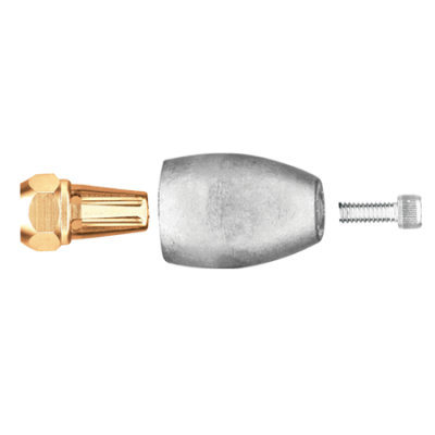 Magnesium Anode Mercruiser/Sterndrive/Mercury Outboard, Bravo 3 (>2003), Prop Nut Assembly - 017240m 72dpi - 9017240M