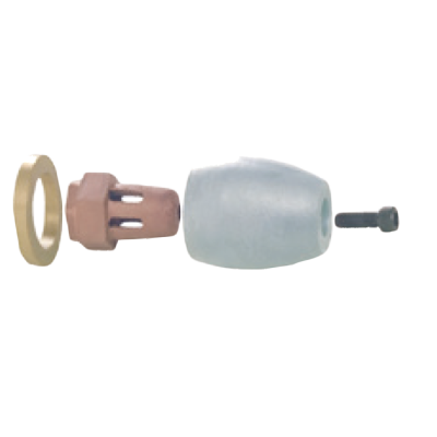 Propeller Nut Anode 3/4" Nc10 Magnesium, Complete - 017260 1 - 9017260M