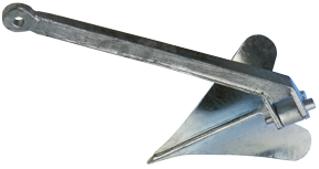 Galvanized Steel Plough Anchor, 12kg - 020120 72dpi - 9020120